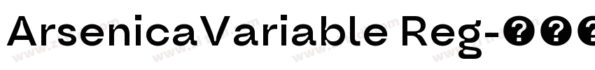 ArsenicaVariable Reg字体转换
